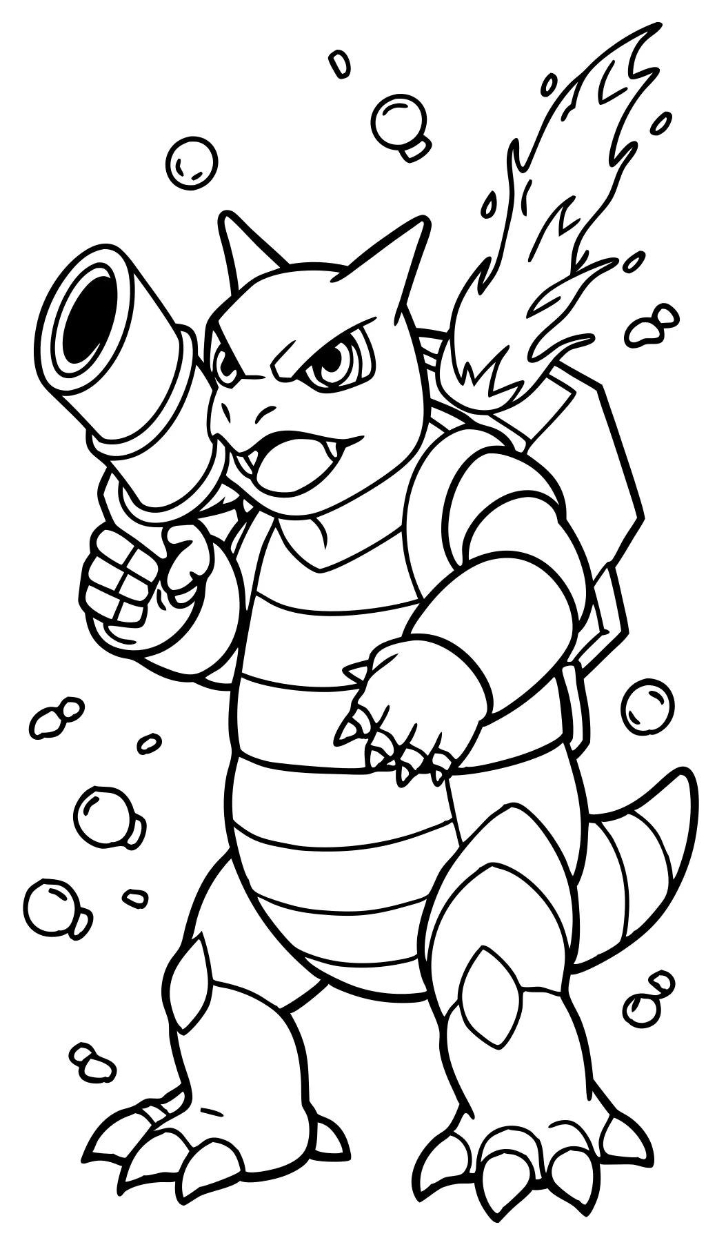 coloriage pokemon blastoise